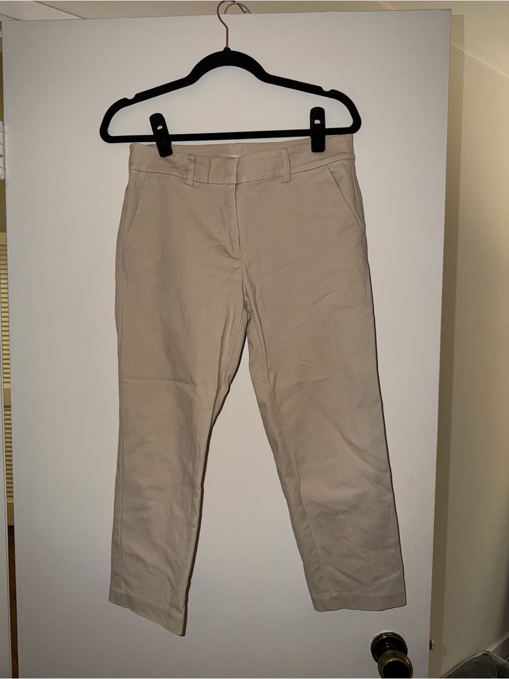 LOFT Beige Straight Leg Chino Pants